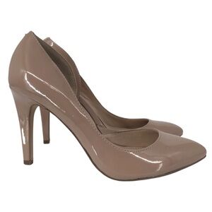BCBGeneration Beige Nude Patent Leather Heels